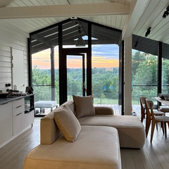 Дом Кедр Видовой с панорамной сауной и чаном Лес_Озеро_Дом, Московская область