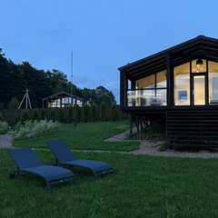 Дом Кедр Видовой с панорамной сауной и чаном Лес_Озеро_Дом, Московская область