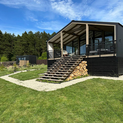 Дом Кедр Видовой с панорамной сауной и чаном Лес_Озеро_Дом, Московская область