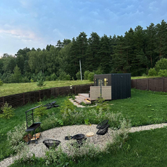 Дом Кедр Видовой с панорамной сауной и чаном Лес_Озеро_Дом, Московская область