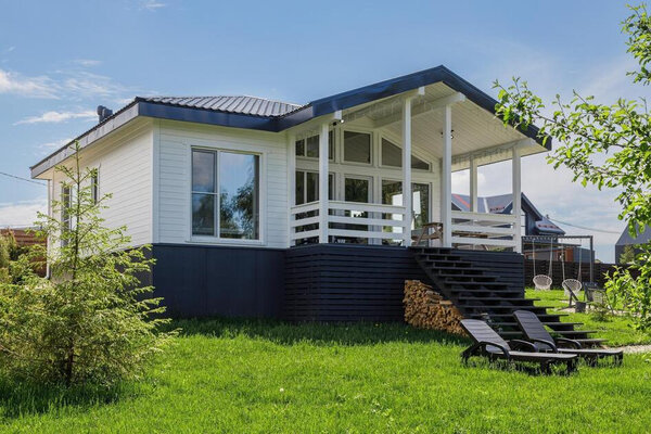 Видовой White с сауной и чаном Лес_Озеро_Дом — фото 1