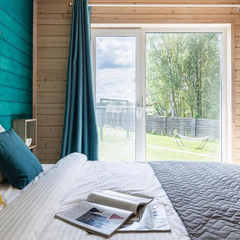 Дом Видовой White с сауной и чаном Лес_Озеро_Дом, Московская область