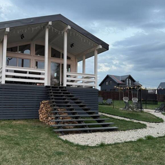 Дом Видовой White с сауной и чаном Лес_Озеро_Дом, Московская область