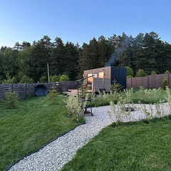 Дом Видовой White с сауной и чаном Лес_Озеро_Дом, Московская область