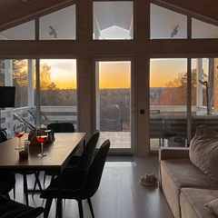 Дом Видовой White с сауной и чаном Лес_Озеро_Дом, Московская область