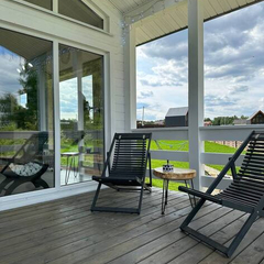 Дом Видовой White с сауной и чаном Лес_Озеро_Дом, Московская область