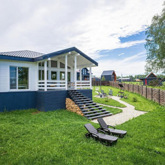 Дом Видовой White с сауной и чаном Лес_Озеро_Дом, Московская область