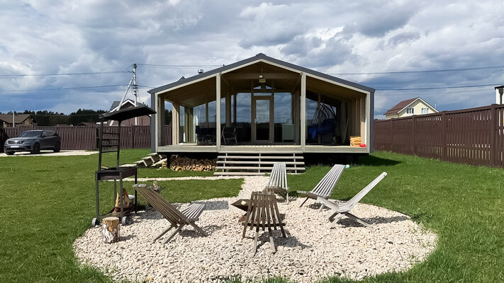 Дубльдом с камином Лес_Озеро_Дом — фото 3