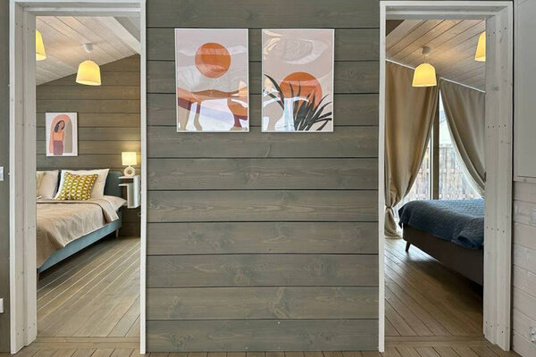 Дубльдом с камином Лес_Озеро_Дом — фото 4