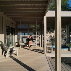 Дом Опен с баней и чаном Лес_Озеро_Дом, Московская область