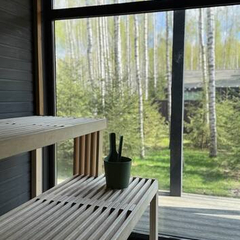 Дом Лесной с сауной и чаном Лес_Озеро_Дом, Московская область