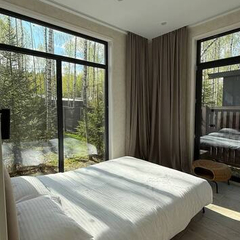 Дом Лесной с сауной и чаном Лес_Озеро_Дом, Московская область