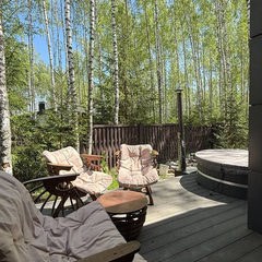 Дом Лесной с сауной и чаном Лес_Озеро_Дом, Московская область