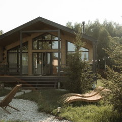 Дом Cozy home с сауной и камином Лес_Озеро_Дом, Московская область