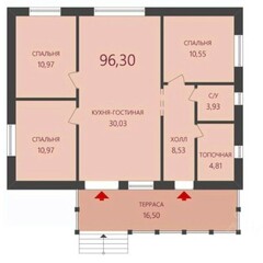 Дом Family в поселке с инфраструктурой, Московская область