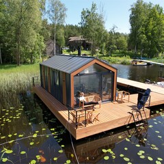 Дом Наедине — дома на воде, Ленинградская область
