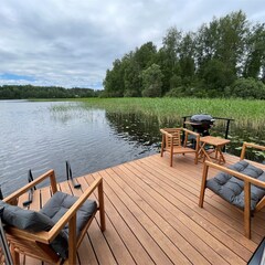 Дом Наедине — дома на воде, Ленинградская область