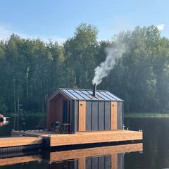 Дом Наедине — дома на воде, Ленинградская область
