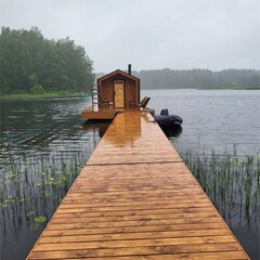 Дом Наедине — дома на воде, Ленинградская область