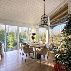 Загородный дом ЕлкиШале с баней и чаном у леса, Московская область