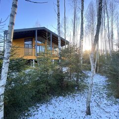 Загородный дом ЕлкиШале с баней и чаном у леса, Московская область