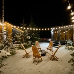 Загородный дом ЕлкиШале с баней и чаном у леса, Московская область