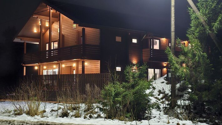 Вид при въезде в поселок