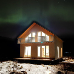 Дом с 3-мя спальнями, террасой и панорамными окнами, Республика Карелия