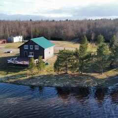 Дом у oзepа в Кpошнозеро , Республика Карелия