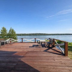 Дом у oзepа в Кpошнозеро , Республика Карелия