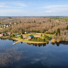 Дом у oзepа в Кpошнозеро , Республика Карелия