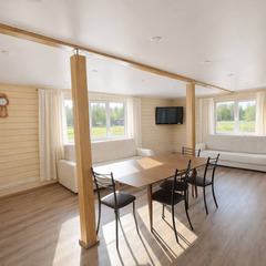 Дом у oзepа в Кpошнозеро , Республика Карелия