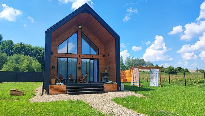 на берегу реки БАРНи — Современный Барнхаус — фото 3