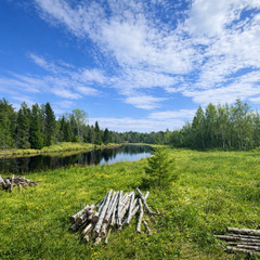 Дом У реки с лососем, Республика Карелия