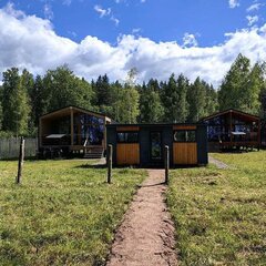 Дом Мамонт на озере, Ленинградская область